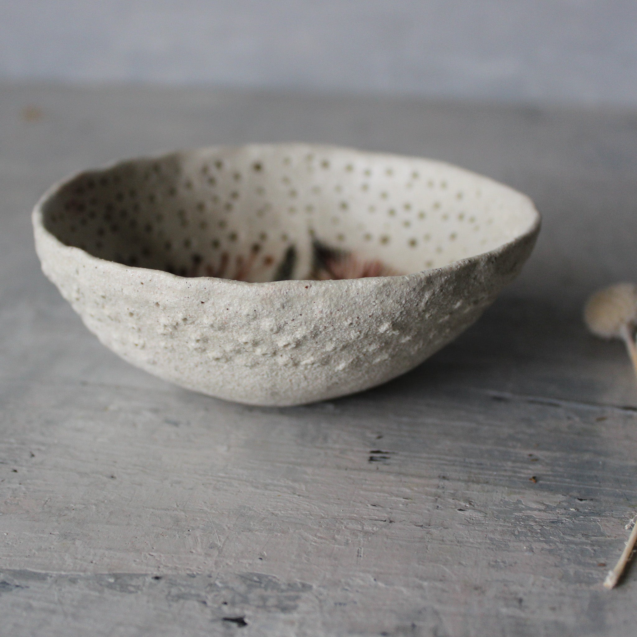 Sepia Feather & Fern Dish - Tribe Castlemaine