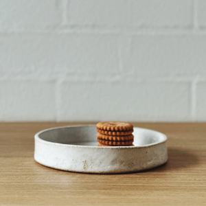 Stoneware White Straight Edge Trays - Tribe Castlemaine