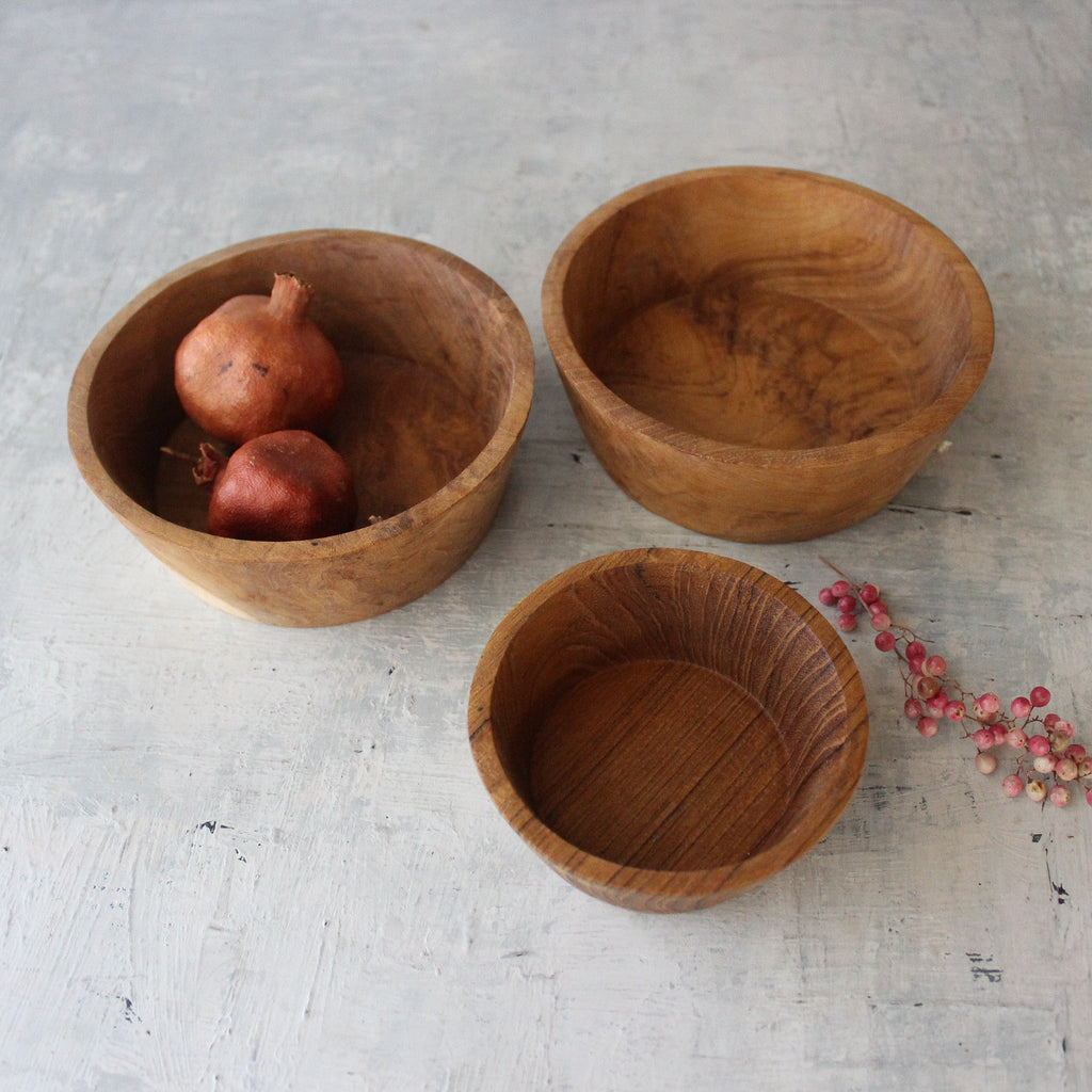 Teak Potion Bowls - Tribe Castlemaine