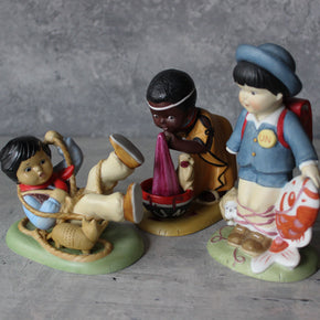 Vintage Frankin Mint UN Children Figurines - Tribe Castlemaine