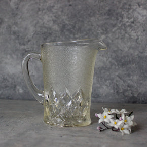 Vintage Glass Milk Jug - Tribe Castlemaine