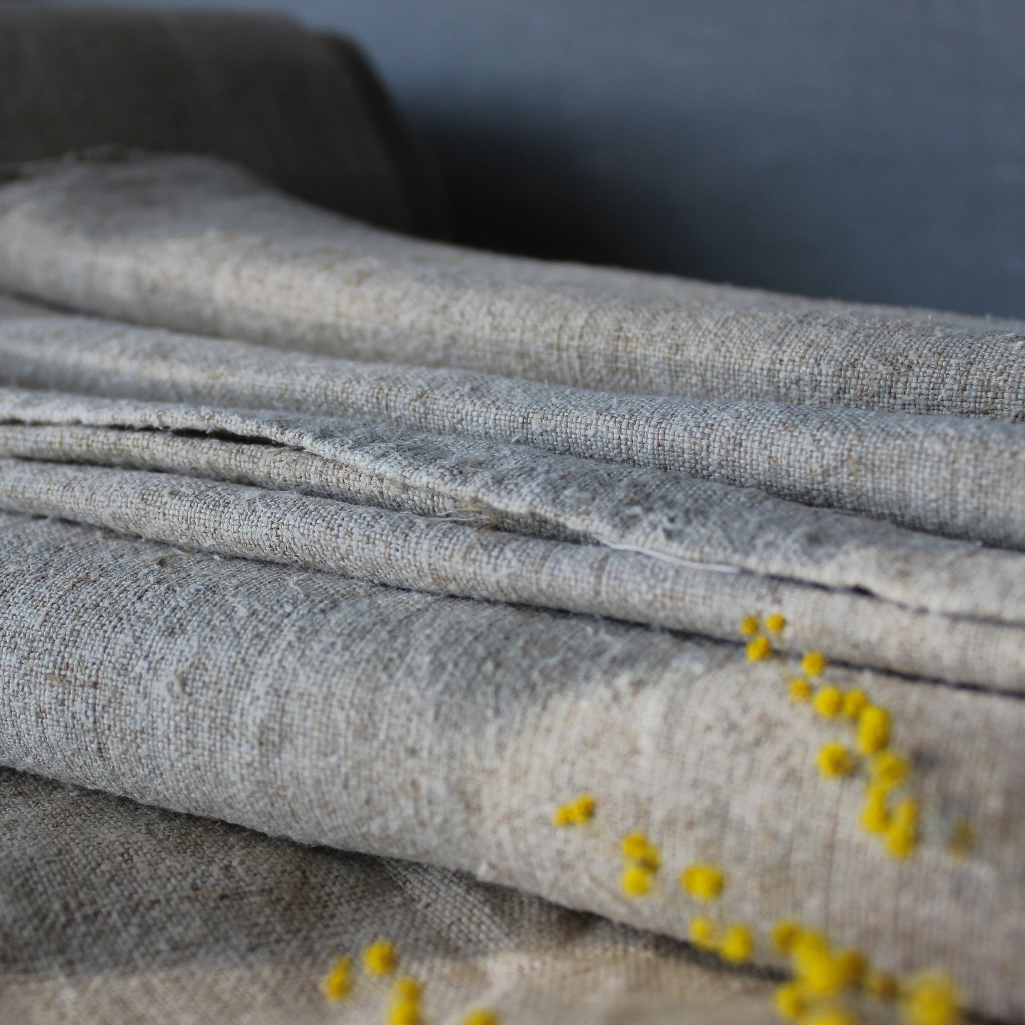 Vintage Homespun Hemp Fabric - Tribe Castlemaine