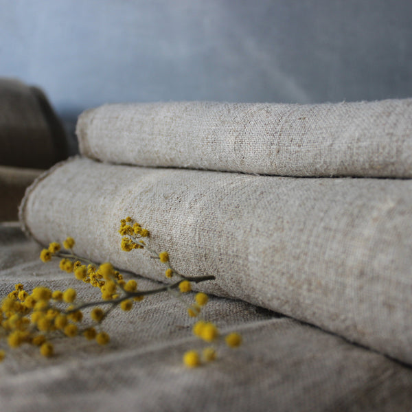 Vintage Homespun Hemp Fabric - Tribe Castlemaine