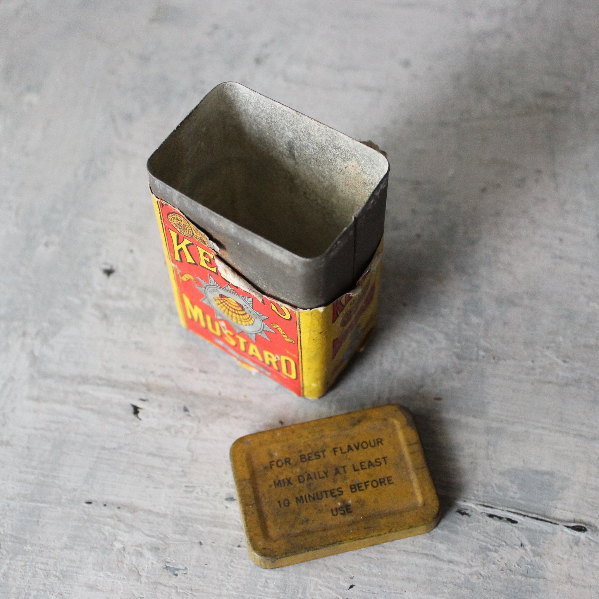 Vintage Keens Mustard Tin - Tribe Castlemaine