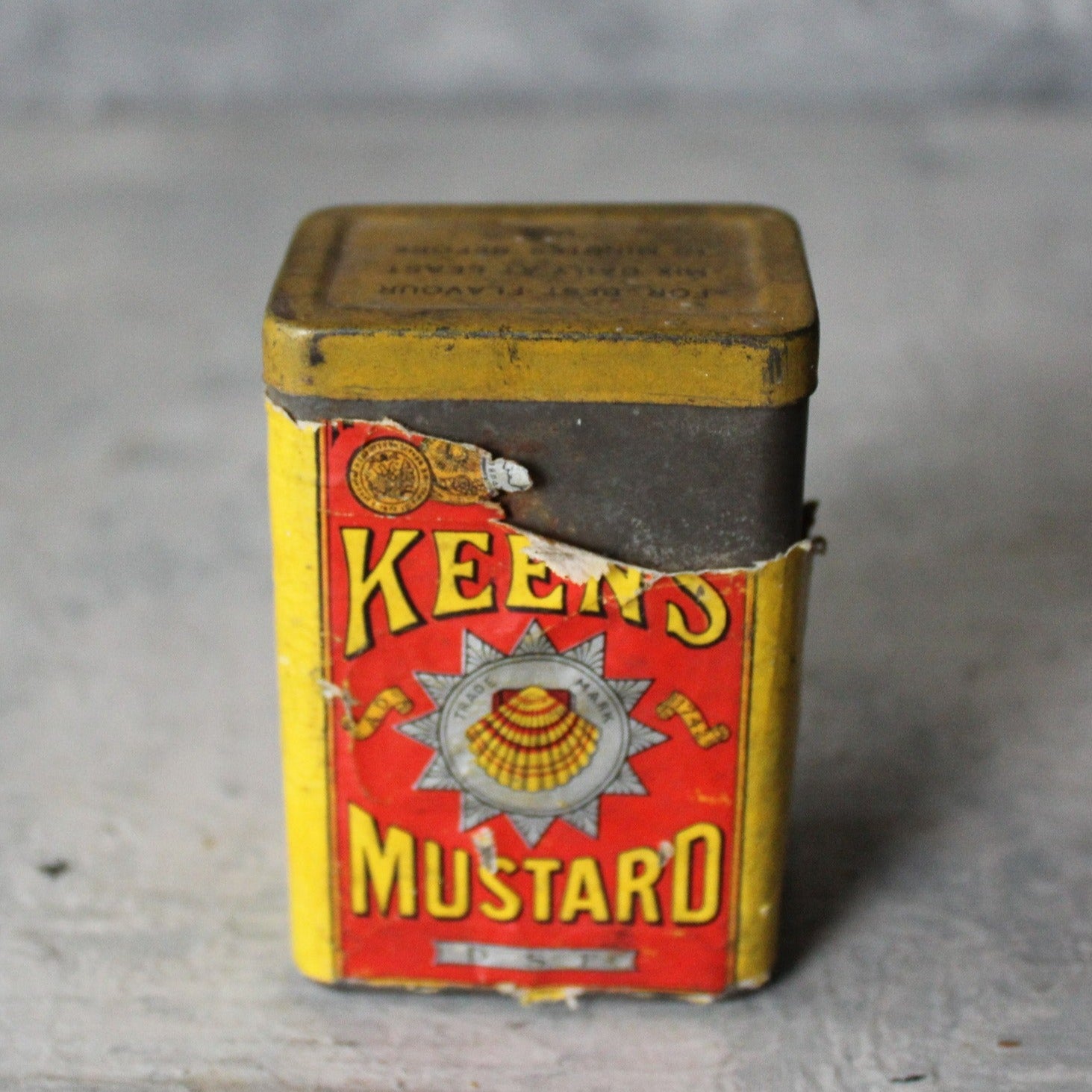 Vintage Keens Mustard Tin - Tribe Castlemaine