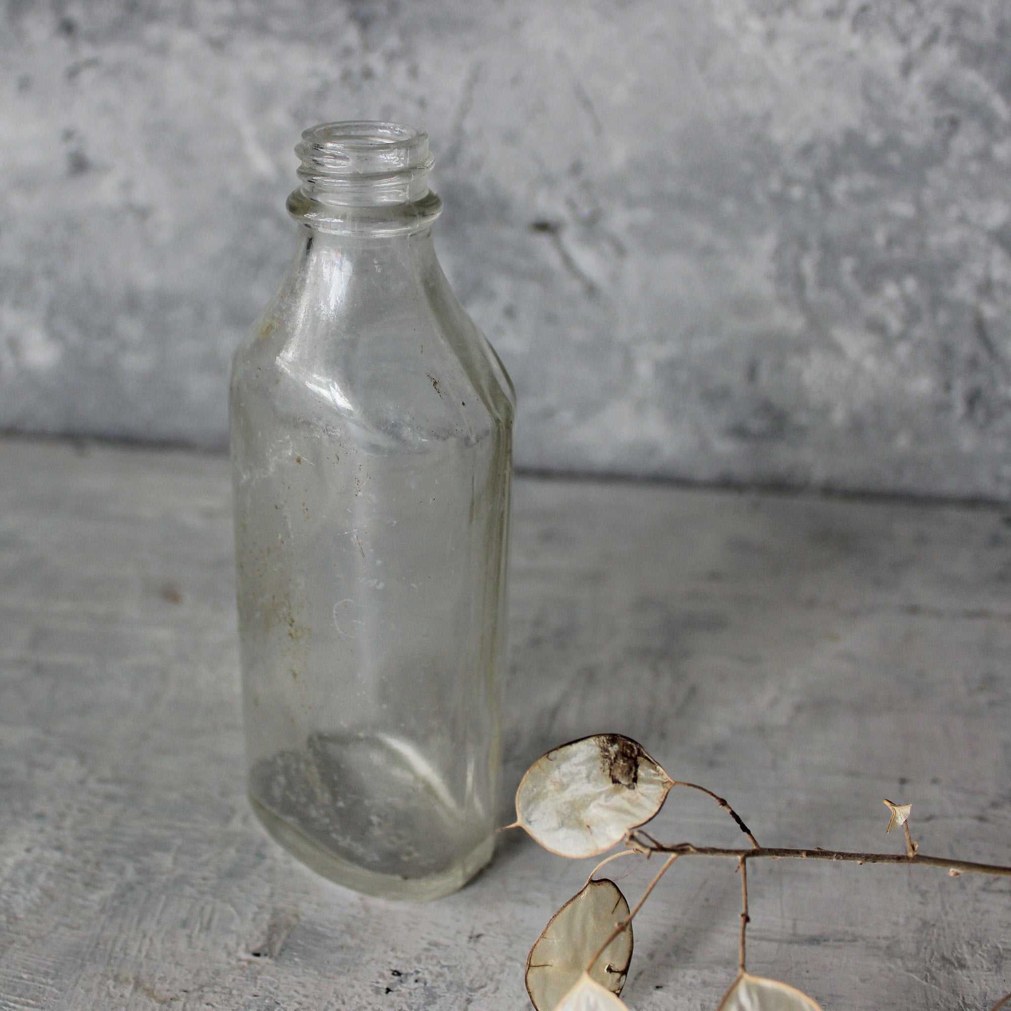 Vintage Little Clear Bottles - Tribe Castlemaine