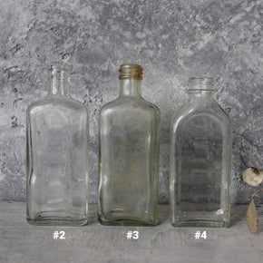 Vintage Little Clear Bottles - Tribe Castlemaine