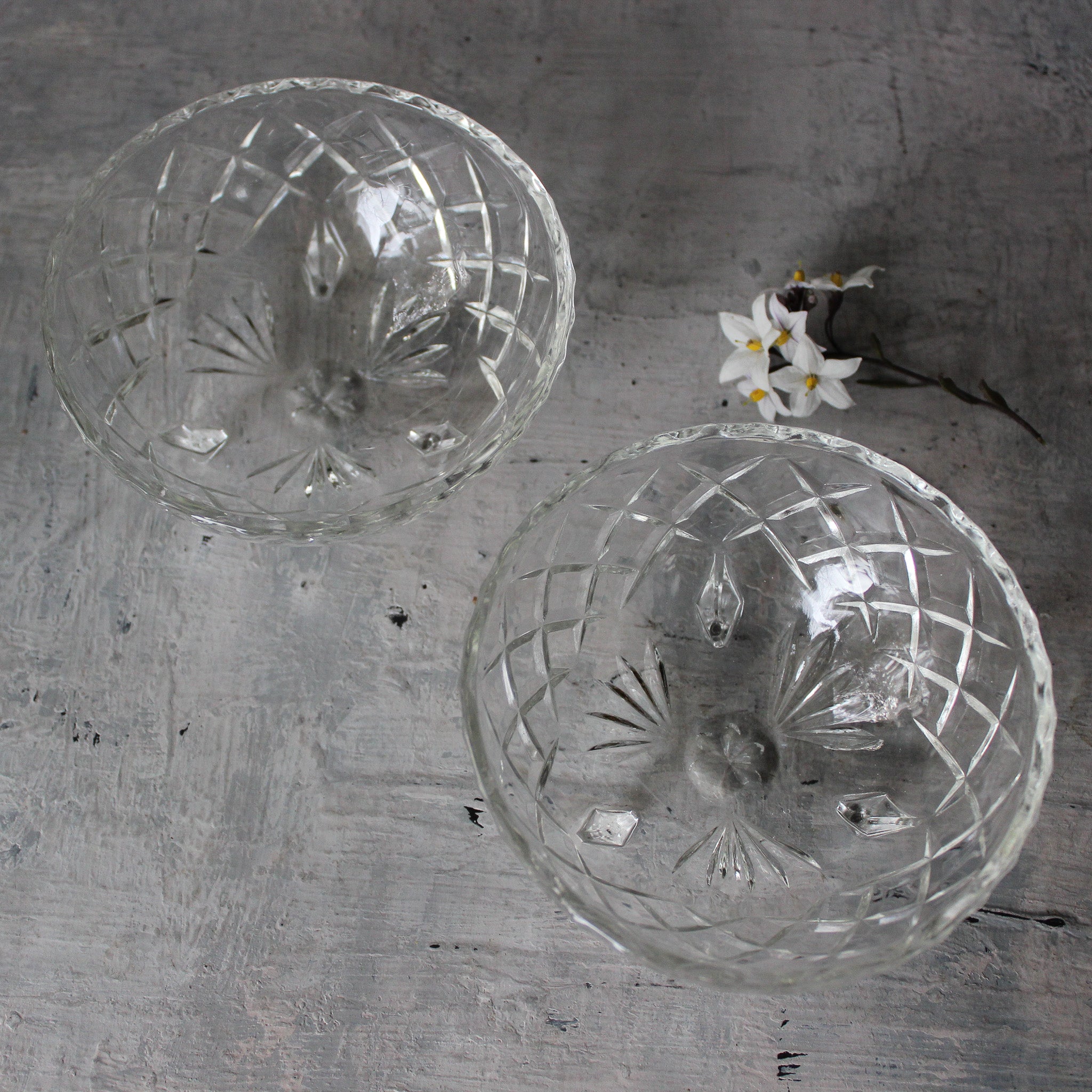 Vintage Little Glass Bowls - Tribe Castlemaine