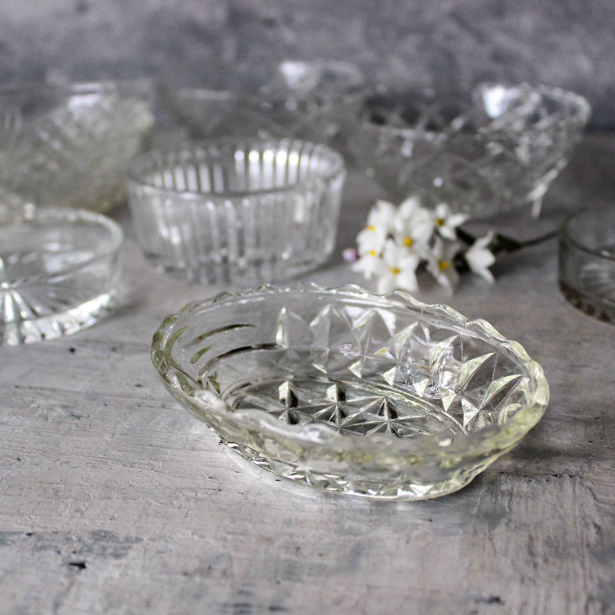 Vintage Little Glass Bowls - Tribe Castlemaine