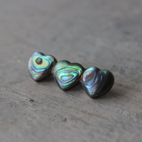 Vintage Paua Shell Heart Brooch - Tribe Castlemaine