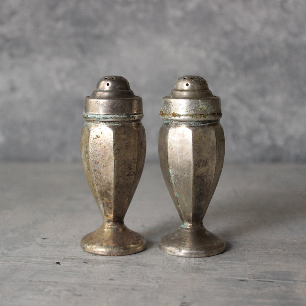 Vintage Perfection Silver Salt & Pepper Shakers - Tribe Castlemaine