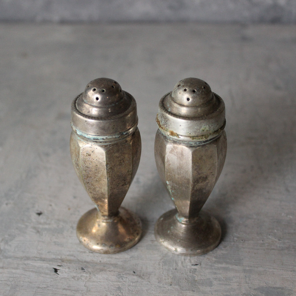 Vintage Perfection Silver Salt & Pepper Shakers - Tribe Castlemaine