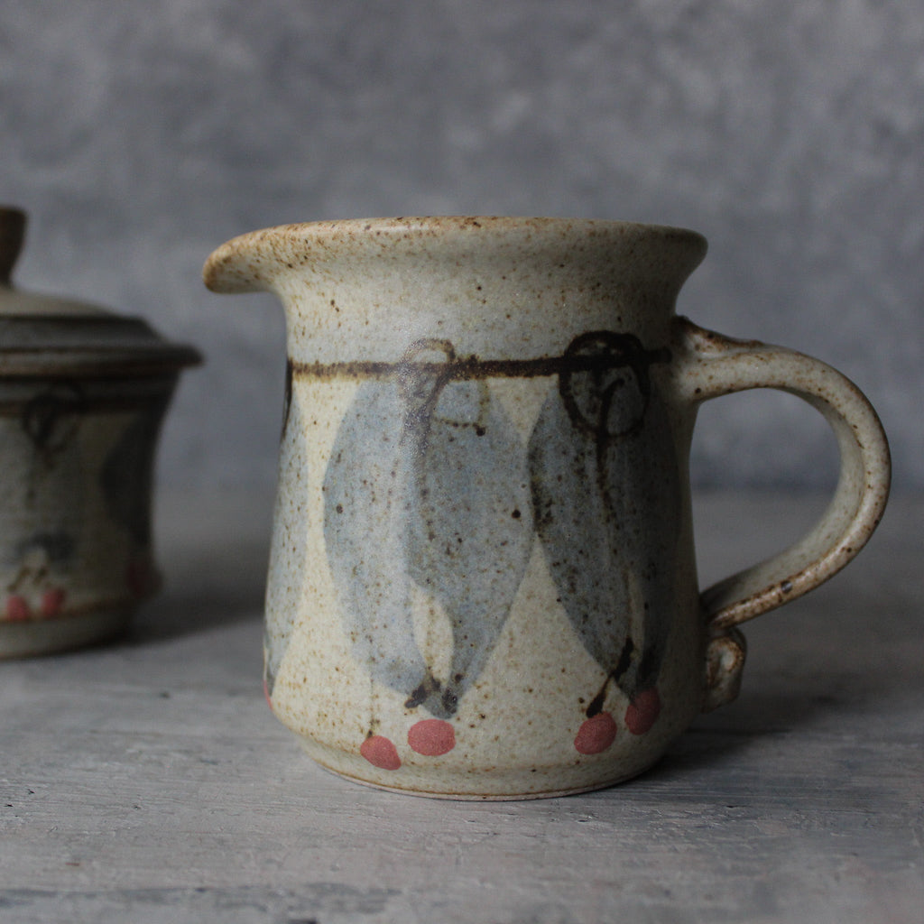 Vintage Pottery Jug & Sugar Bowl - Tribe Castlemaine