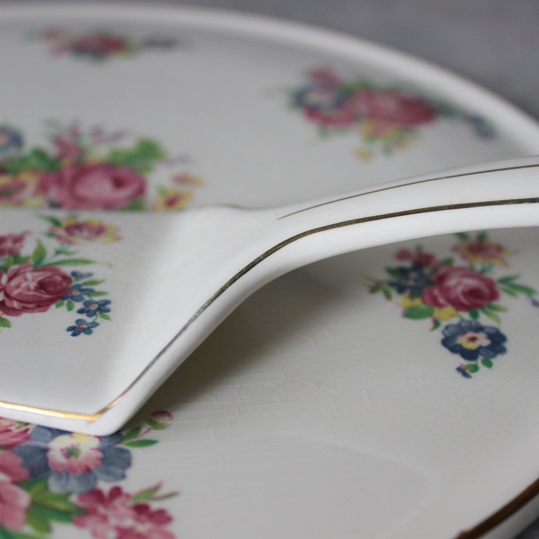 Vintage Royal Tudor Ware China Cake Platter & Server - Tribe Castlemaine