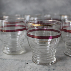 Vintage Small Glass Tumbler Set - Tribe Castlemaine