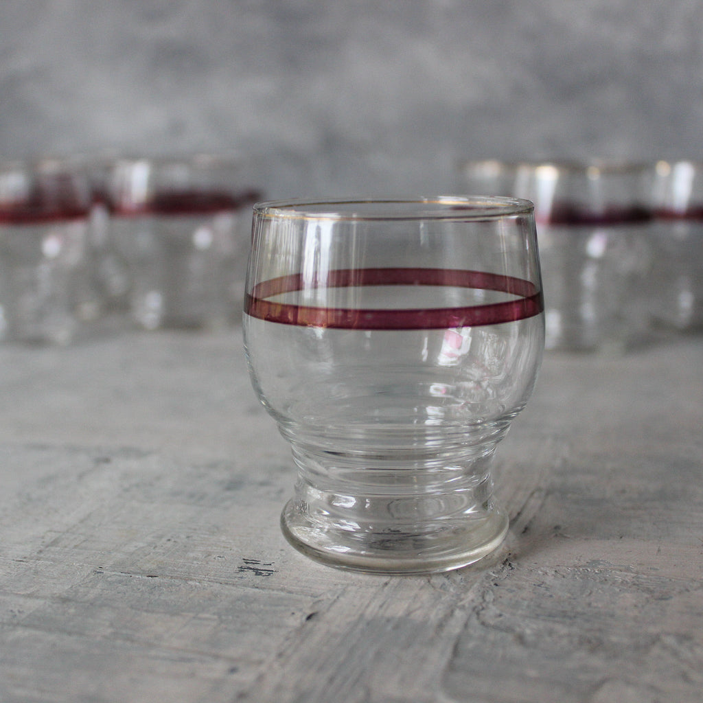 Vintage Small Glass Tumbler Set - Tribe Castlemaine
