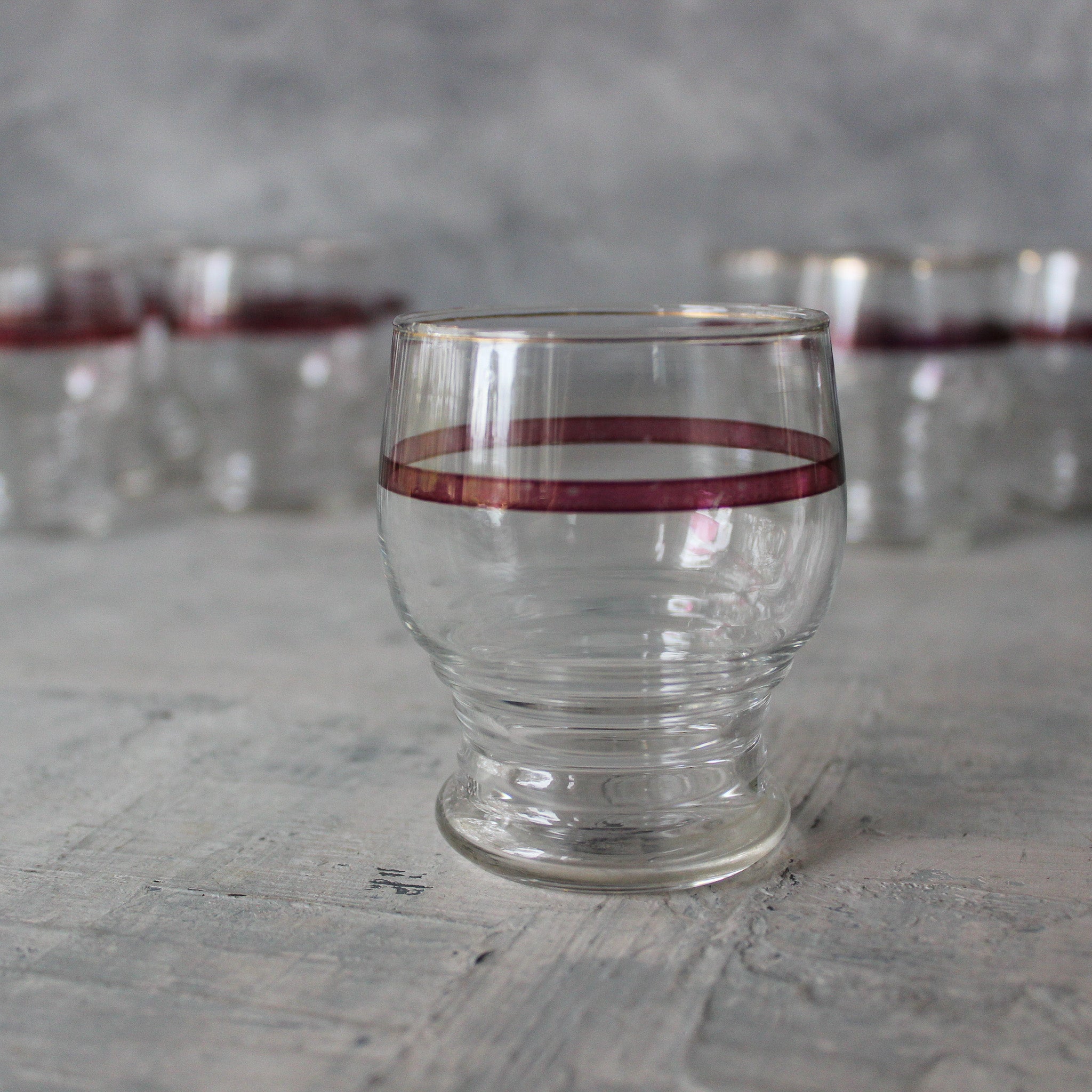 Vintage Small Glass Tumbler Set - Tribe Castlemaine