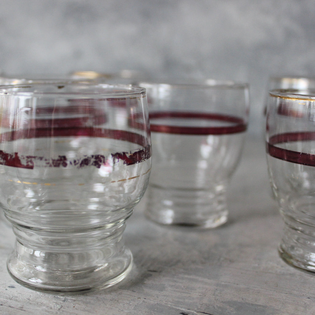 Vintage Small Glass Tumbler Set - Tribe Castlemaine