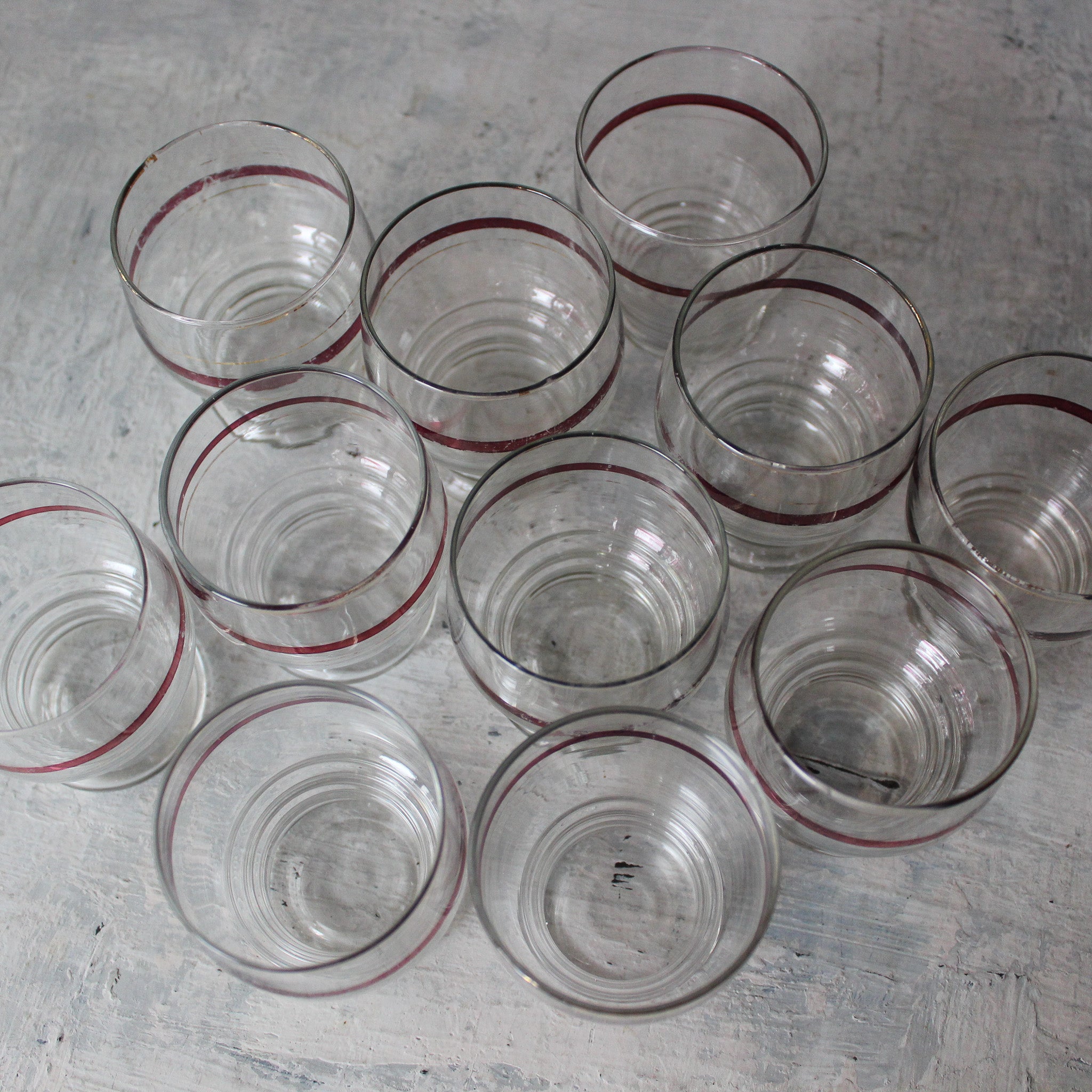 Vintage Small Glass Tumbler Set - Tribe Castlemaine