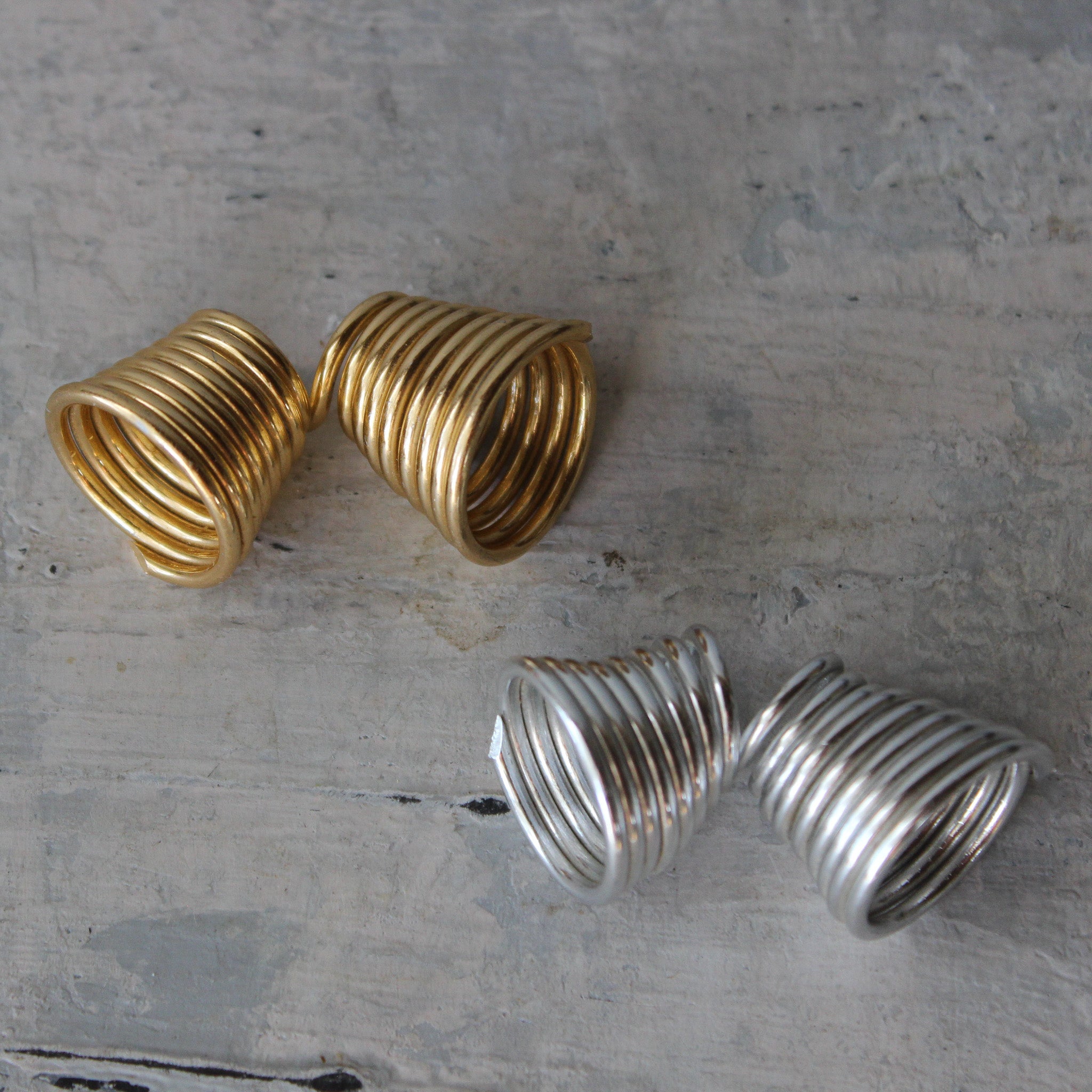 Vintage Wire Scarf Rings - Tribe Castlemaine