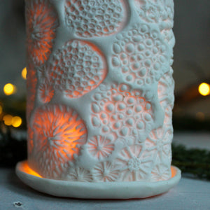 White Porcelain Candle Holders - Tribe Castlemaine