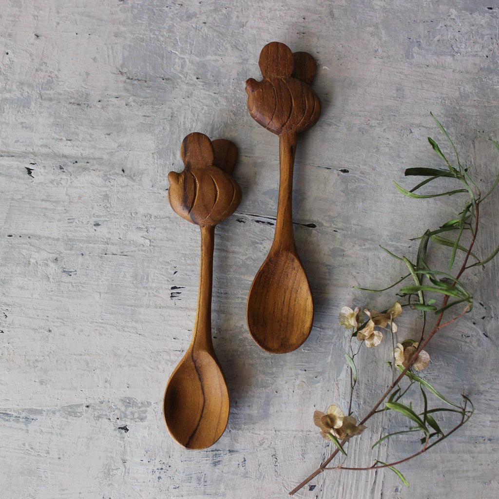 Wooden Bee Spoon - Tribe Castlemaine