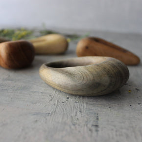 Wooden Pebble Rings - Tribe Castlemaine