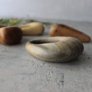 Wooden Pebble Rings - Tribe Castlemaine