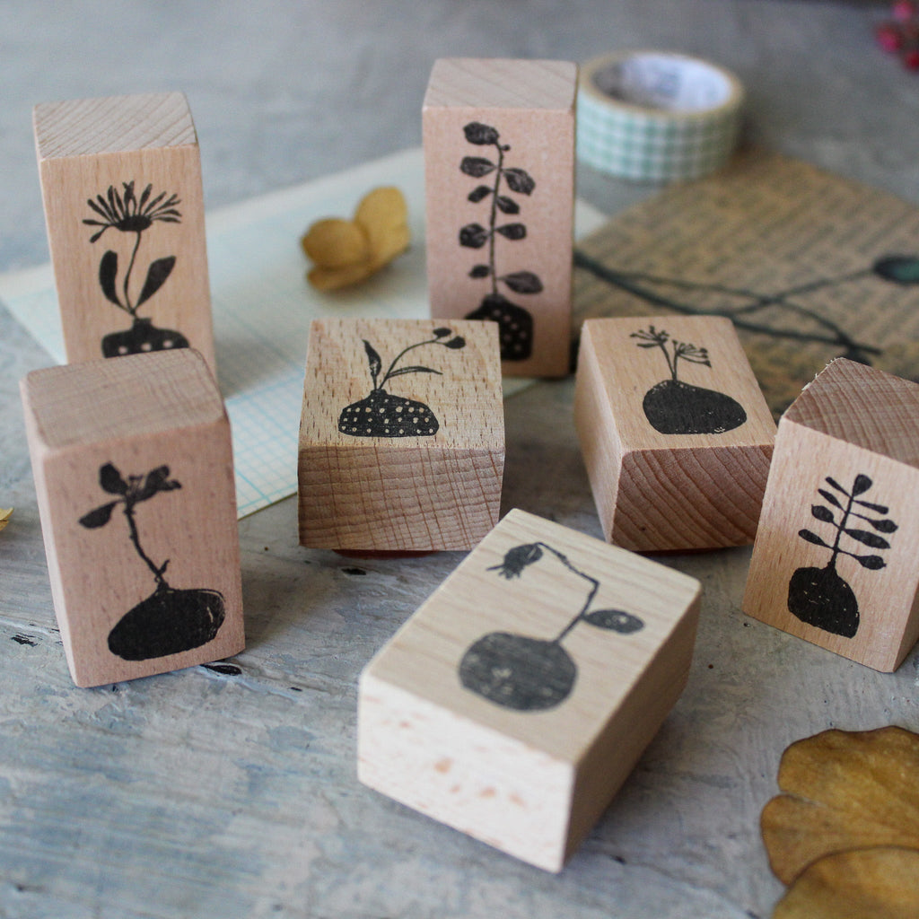 Wooden Stamps : Ikebana Collection - Tribe Castlemaine