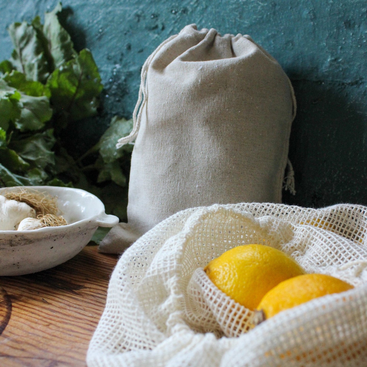 Organic Cotton Mesh Produce Bag - Zero Waste Net Bag - Eco Bags –