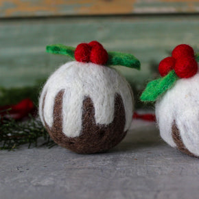 Felt Christmas Pudding - Tribe Castlemaine