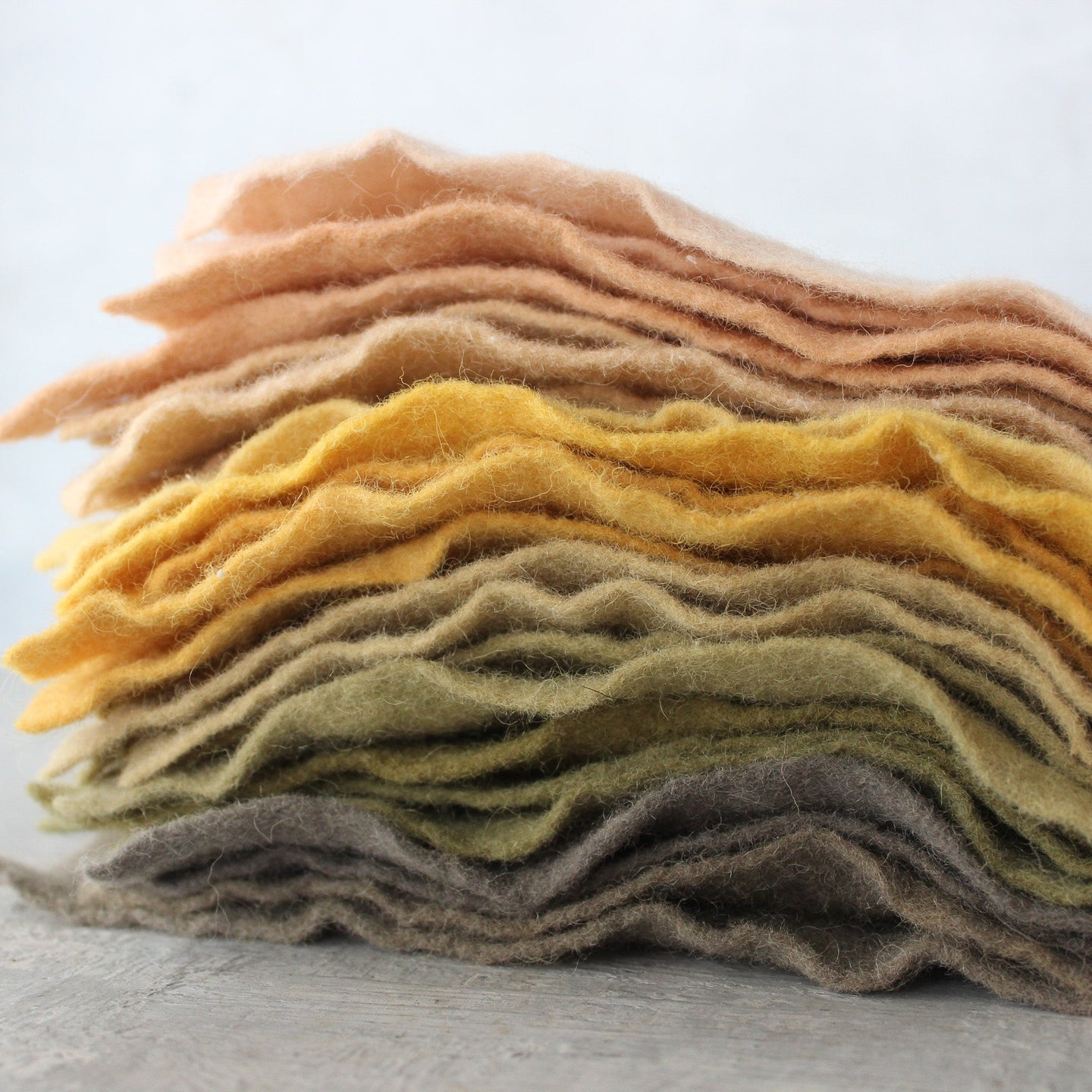 Filges Plant Dyed Wool Felt Sheets Easter Colors (6 Pcs)