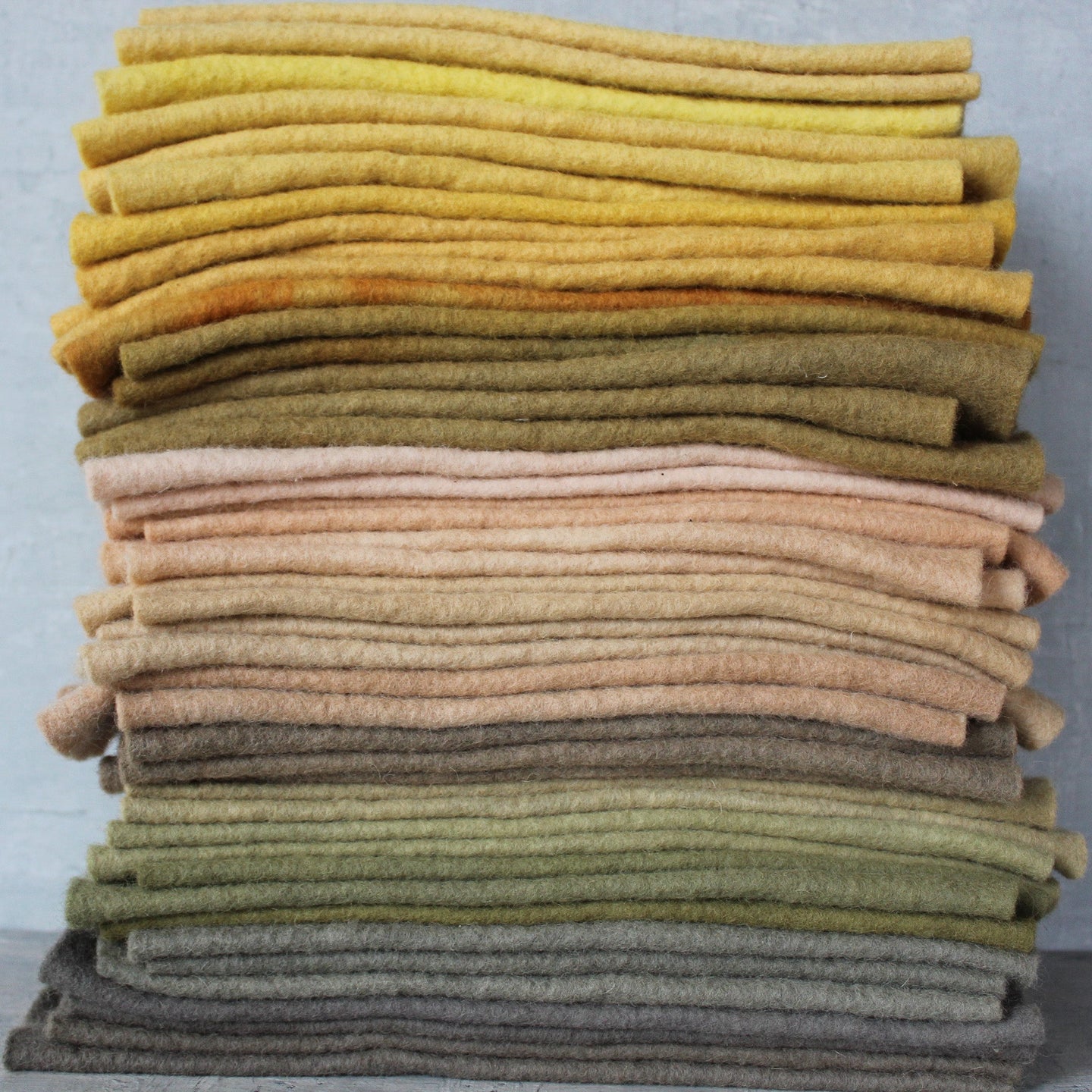 Filges Plant Dyed Wool Felt Sheets Easter Colors (6 Pcs)